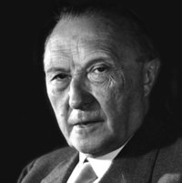 Konrad Adenauer Portrait.