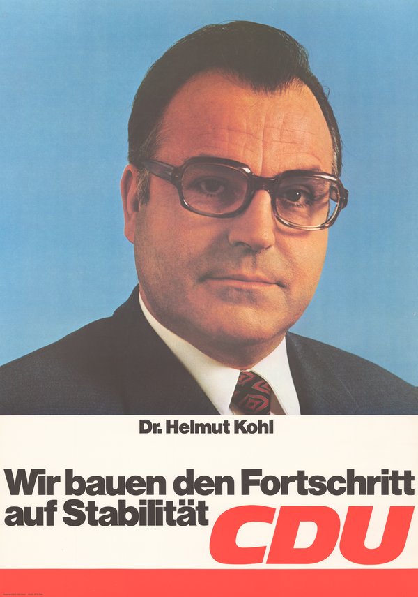 CDU Plakat mit Kohl