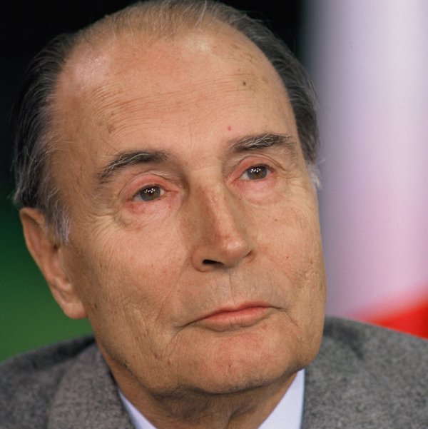Portrait-Aufnahme Francois Mitterrand