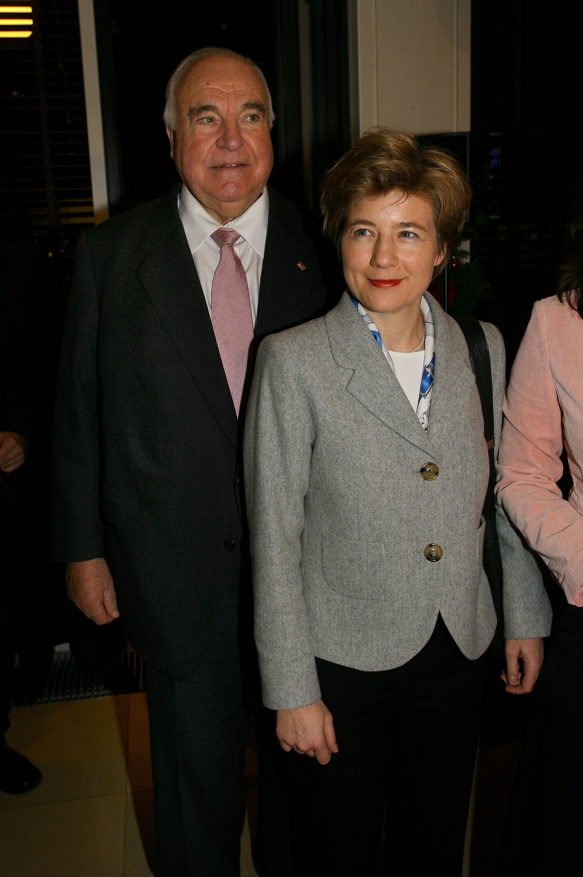Aufnahme von Helmut Kohl und Maike Richter